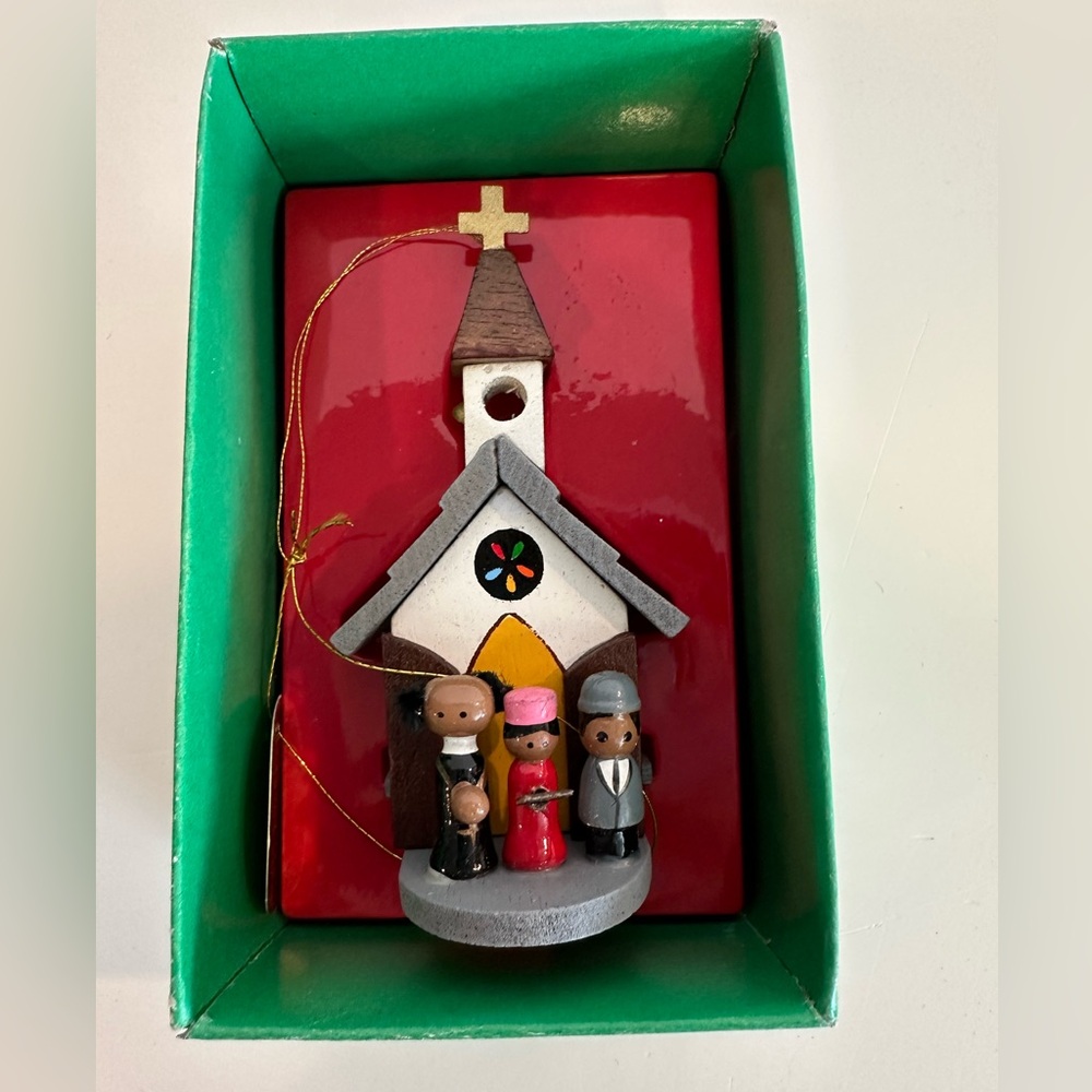 Vintage Sears “Christmas Around the World” Black America Ornament